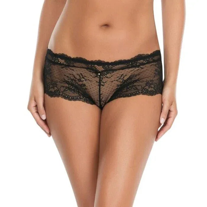 2 Pack Black & White Lace Hipster Veloura Intimate