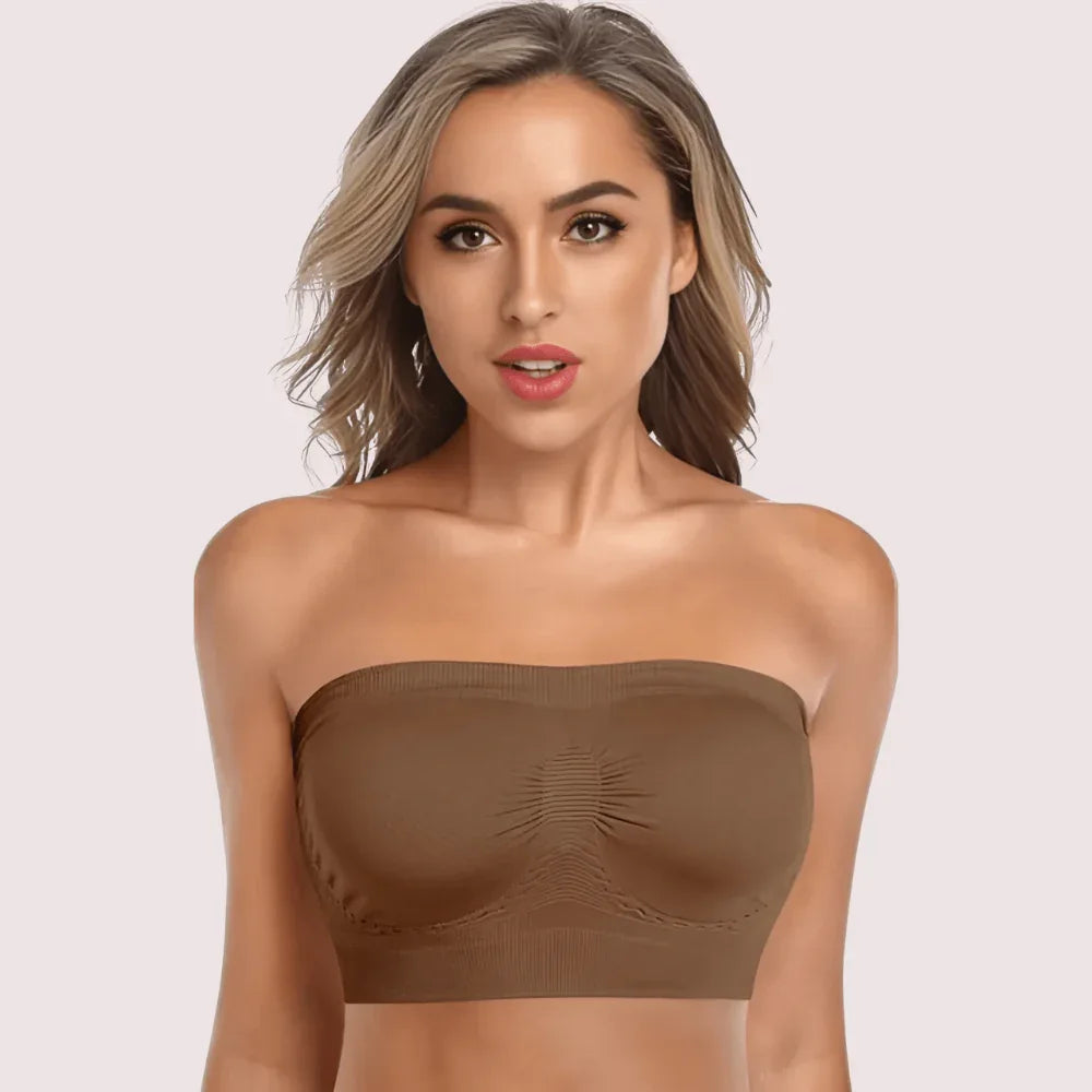 2-Pack of Non-Padded Strapless Tube Bras Veloura Intimate