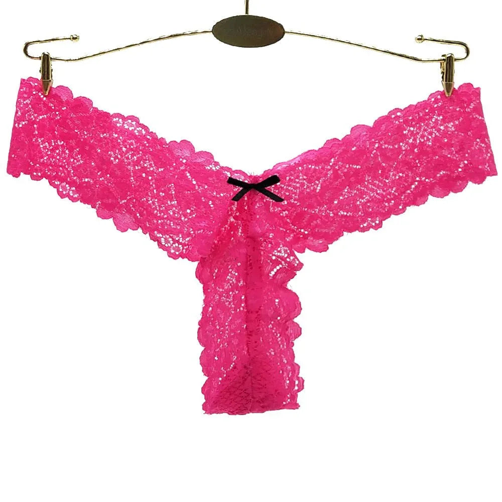 2 pack Stretch lace sexy thong panties Veloura Intimate