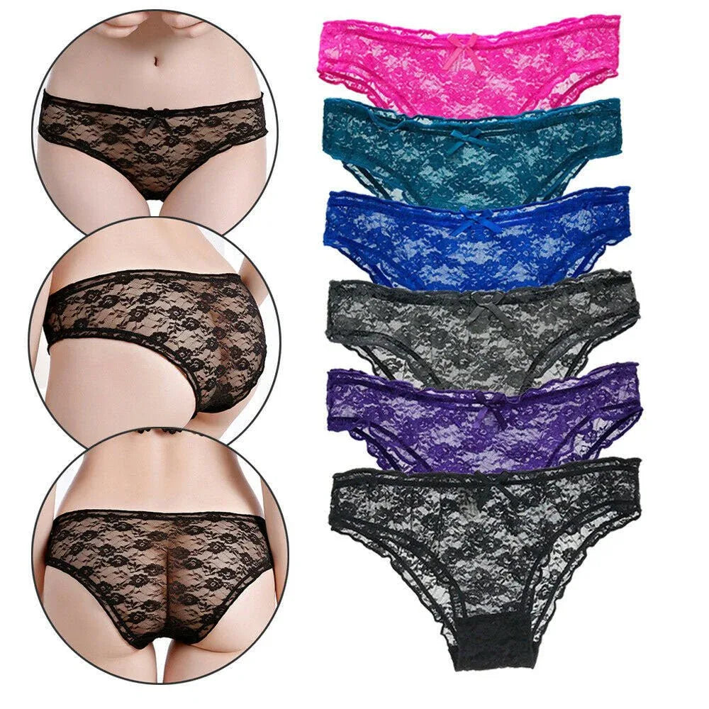 2 pack Women's Lace Stretch Hipster Panties Veloura Intimate
