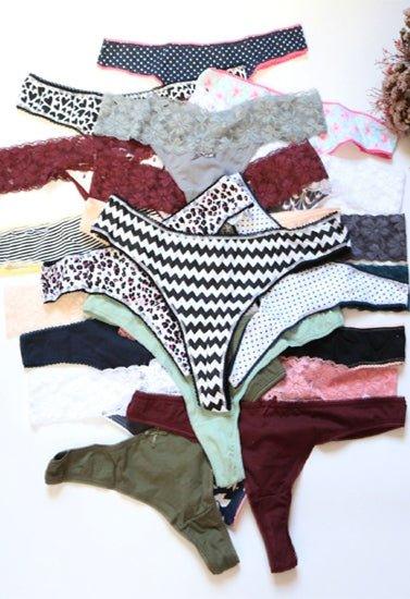 7 Pack Sexy thong Panties Variety Pack Veloura Intimate