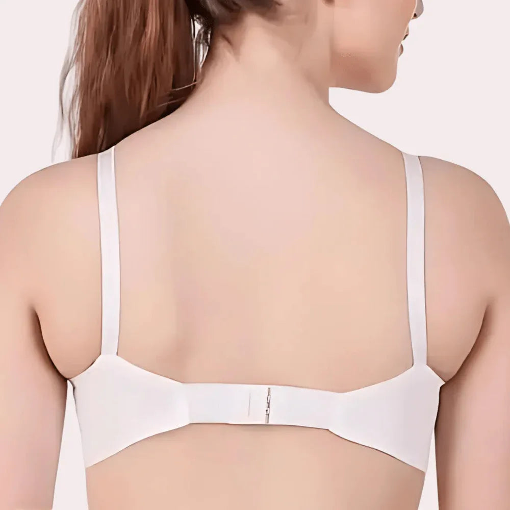 Amou White Cotton Bra 2-Pack – Soft, Breathable & Wireless Comfort Veloura Intimate