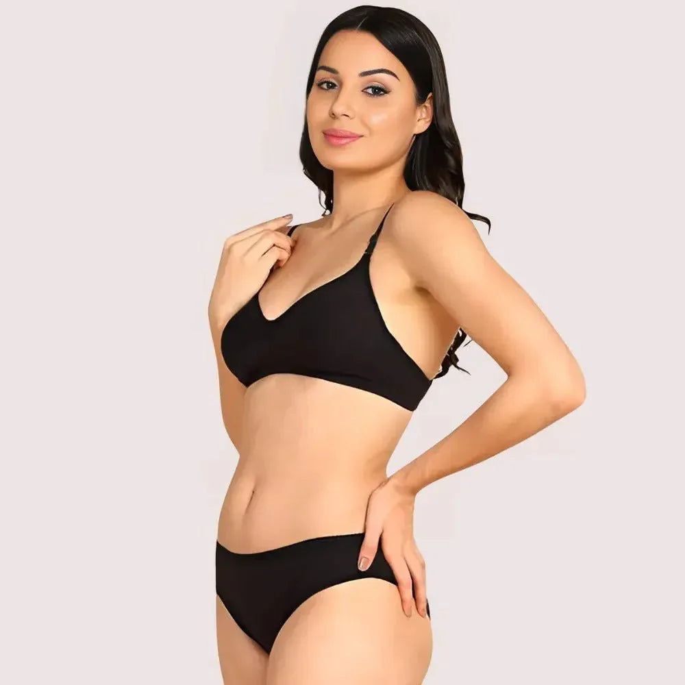 Breathable Cotton Lingerie Set for Her (2 pack) Veloura Intimate