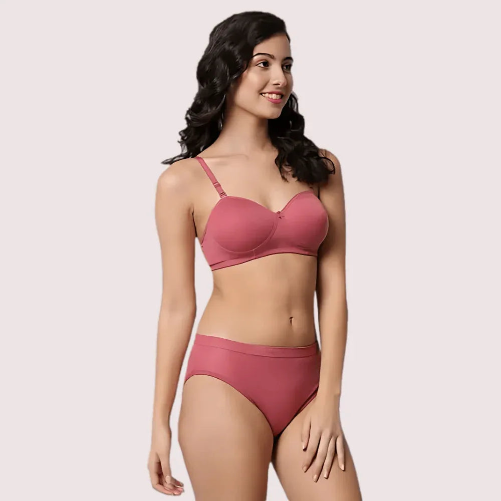 Casual Chic Cotton Bra Panty Set (2 pack) Veloura Intimate