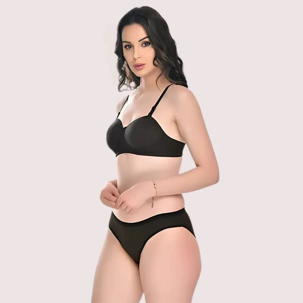 Chic and Comfy Cotton Lingerie Set (2 pack) Veloura Intimate