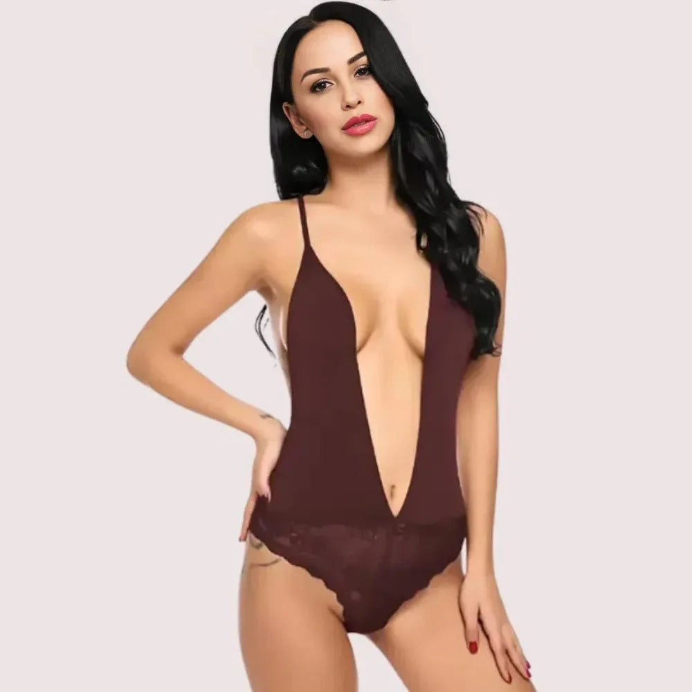 Chic and Comfy Sheer Nightwear Bodysuit Veloura Intimate