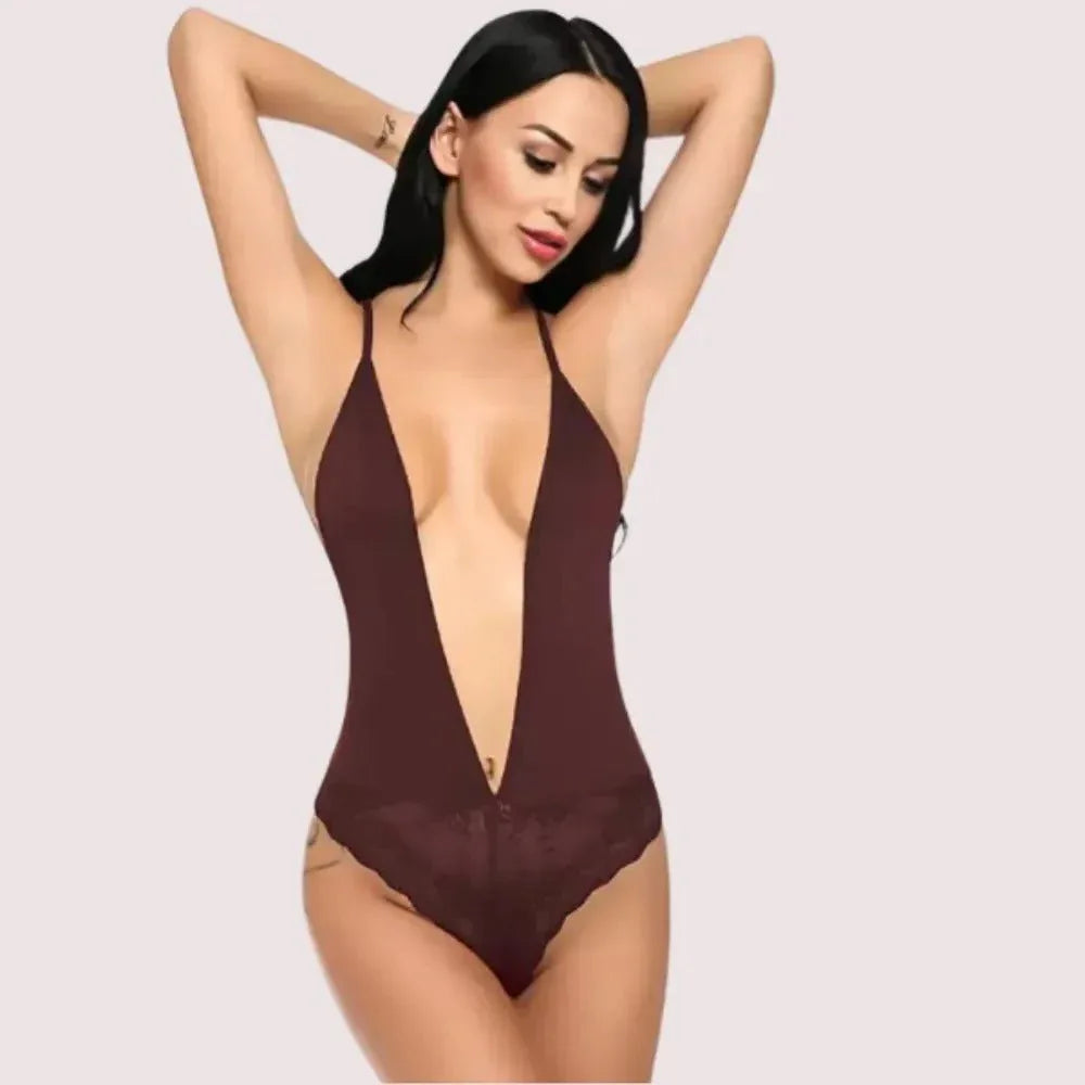 Chic and Comfy Sheer Nightwear Bodysuit Veloura Intimate