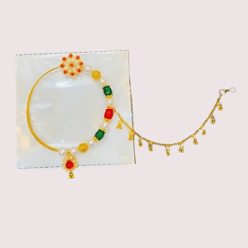 Chic Gold-Plated Nose Ring with a Minimalist Chain Veloura Intimate