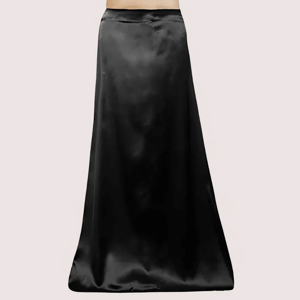 Combo Women's Satin Petticoat Inskirt (Black, Light-Beige, White) Veloura Intimate