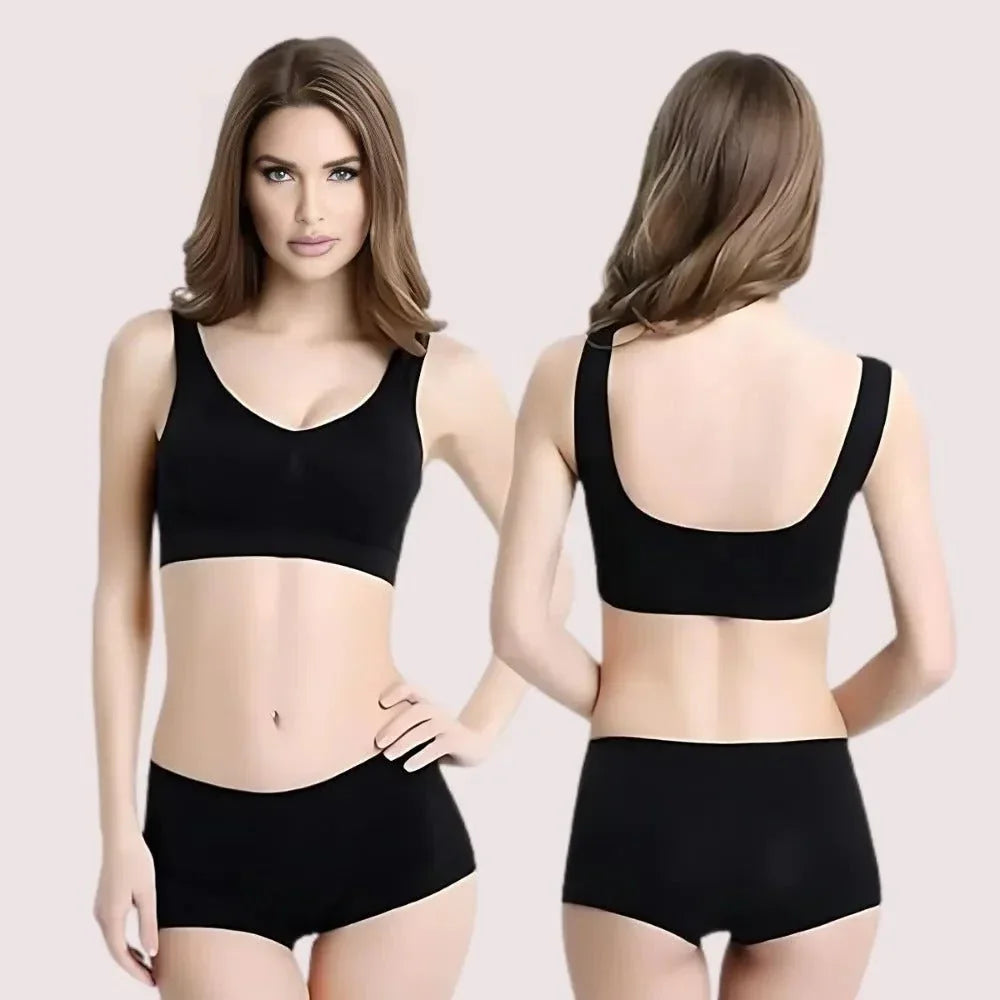 Contrast Medium Support Sports Bra Twin Pack Veloura Intimate