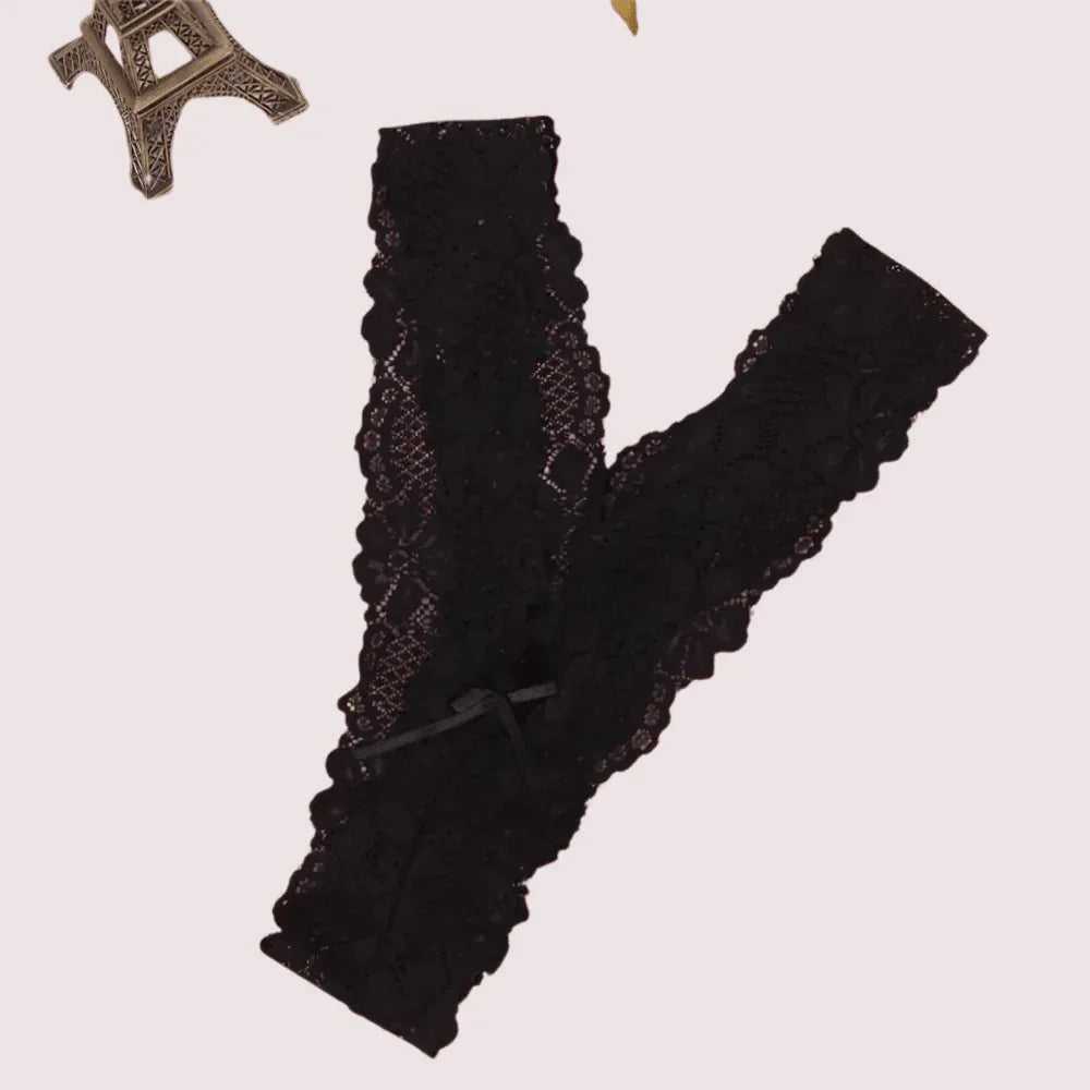 Crimson Shadow Lace V-String Panty Veloura Intimate