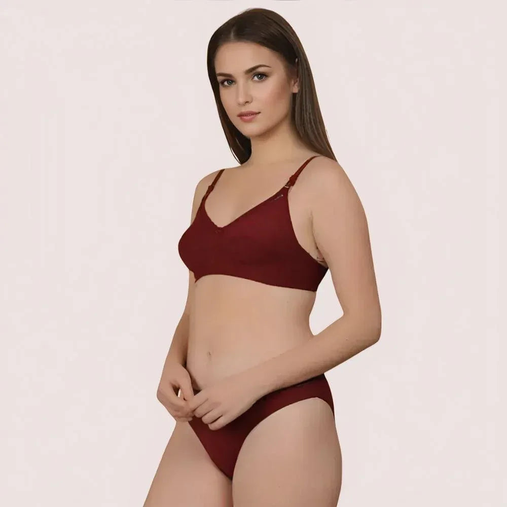 EasyBreeze Cotton Bra & Panty Set Veloura Intimate