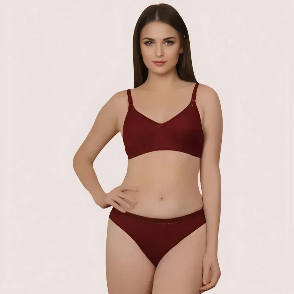 EasyBreeze Cotton Bra & Panty Set Veloura Intimate