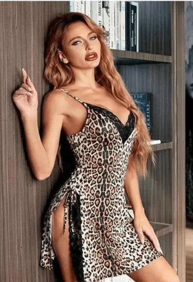 Exotic Tiger Pattern Babydoll Nightwear Veloura Intimate
