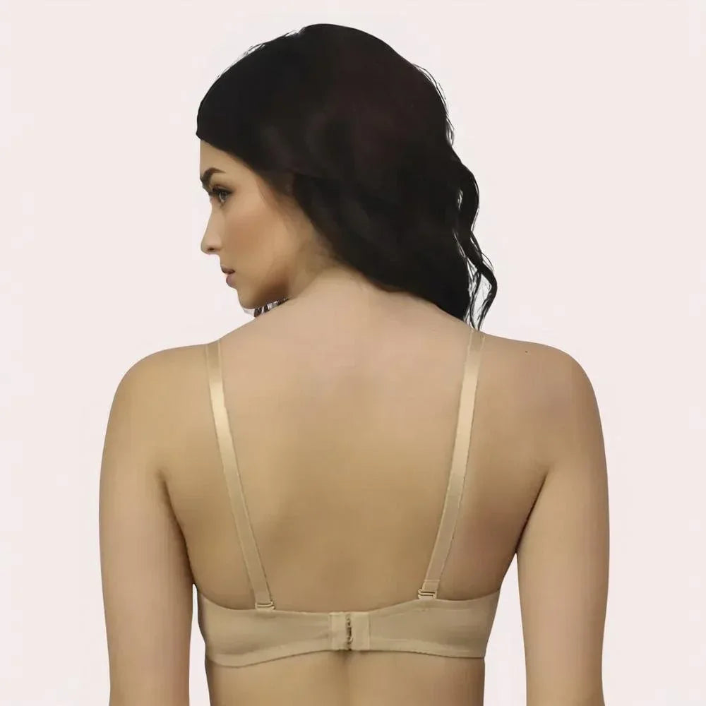 FD Demi Bra + Free Seamless Panty - Lift, Comfort & Perfect Fit Veloura Intimate