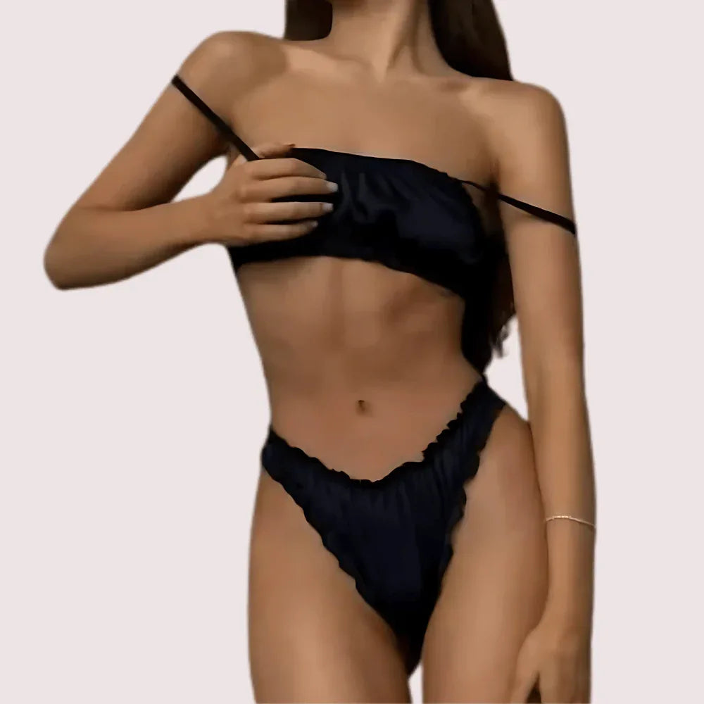 French Daina Deluxe Low Rise Tanga Briefs in Luxury Gift Box Veloura Intimate