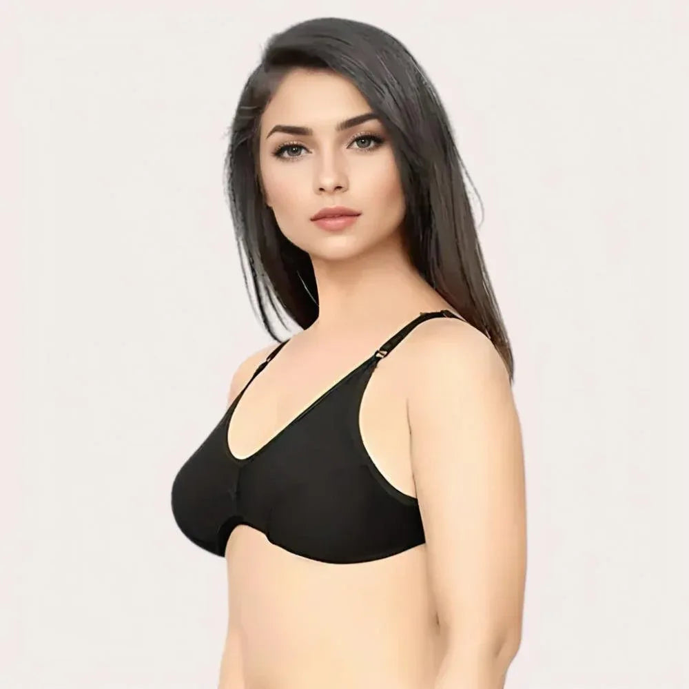 French Daina Essential Black: 2 Bras and 2 Panties Combo Set Veloura Intimate