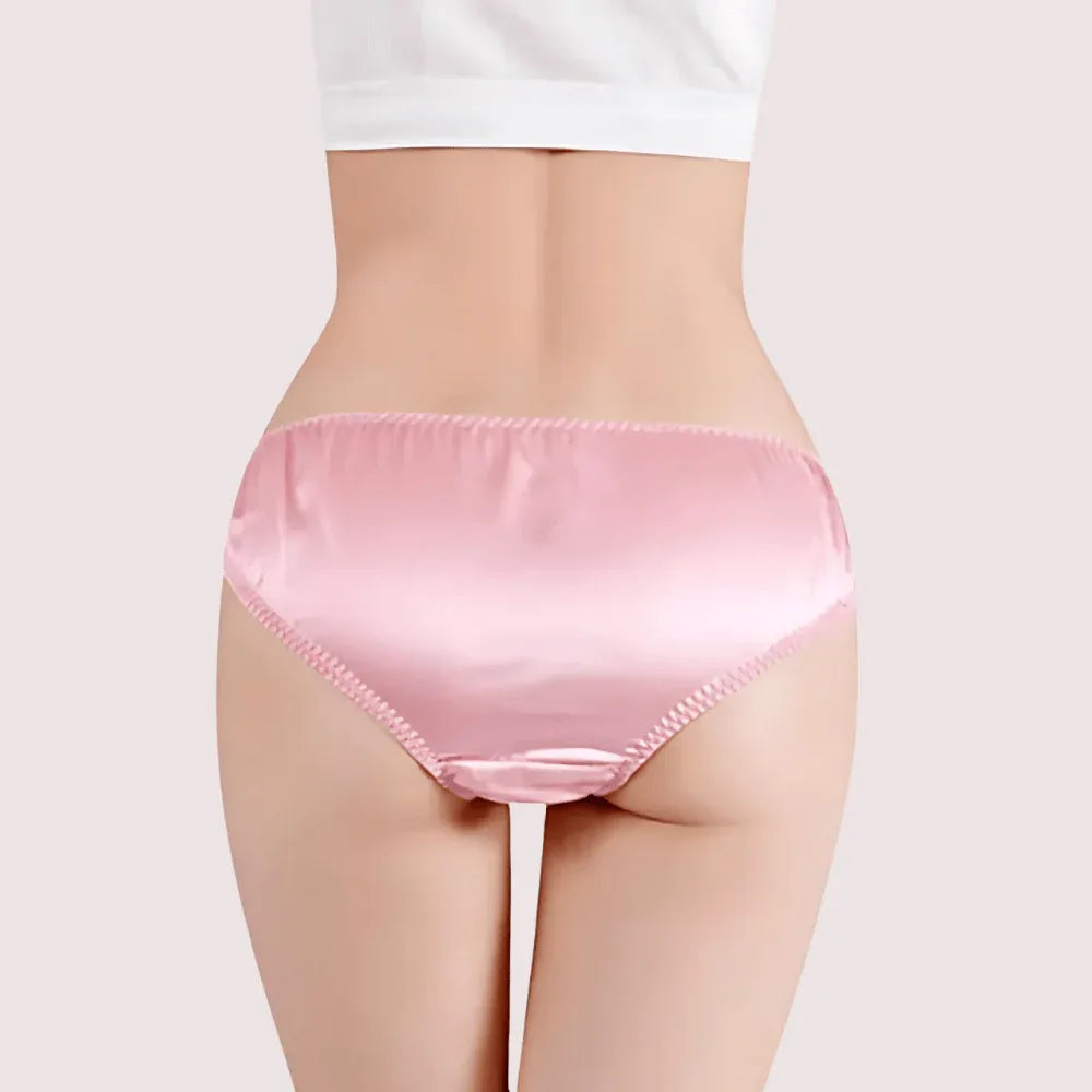 French Daina Luxury Silk Panties Cheeky Bow Gift Box Veloura Intimate