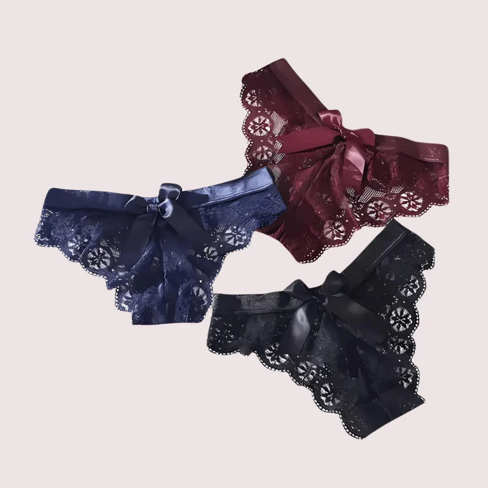 French Daina Premium Lace String in Elegant Gift Box Veloura Intimate