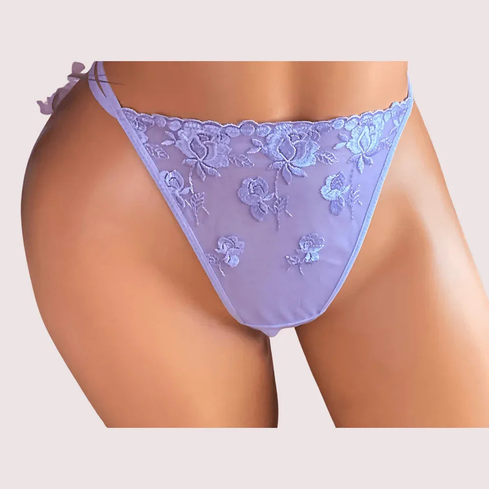 French Daina Ultra Luxury Silk Satin Lace Briefs Gift Box Veloura Intimate