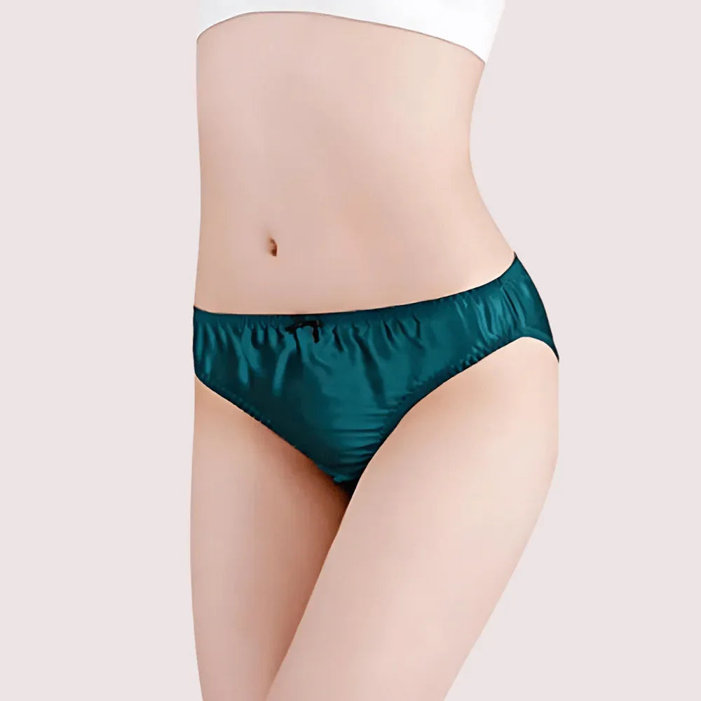 French Daina Ultra Luxury Silk Satin Lace Briefs Gift Box Veloura Intimate
