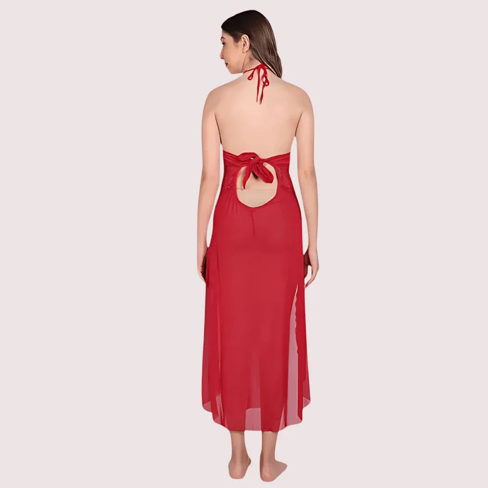 Graceful Long Sheer Nightdress for Women Veloura Intimate