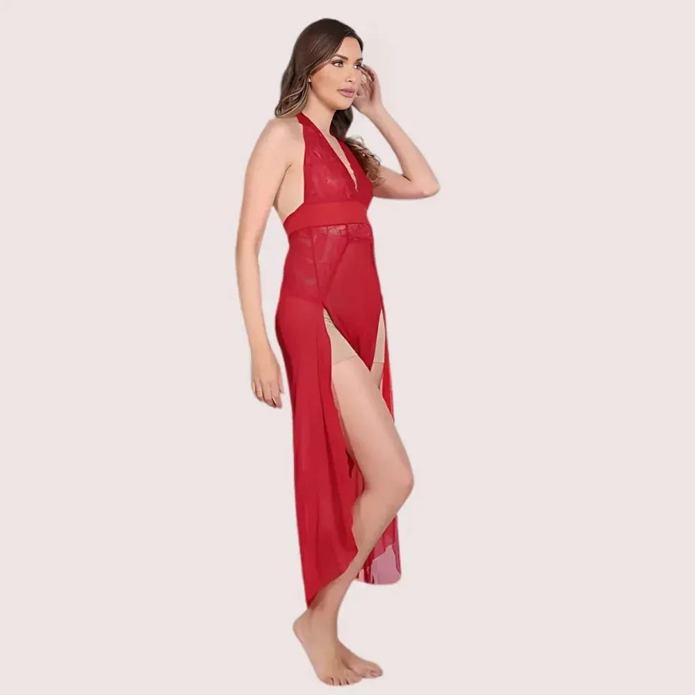 Graceful Long Sheer Nightdress for Women Veloura Intimate