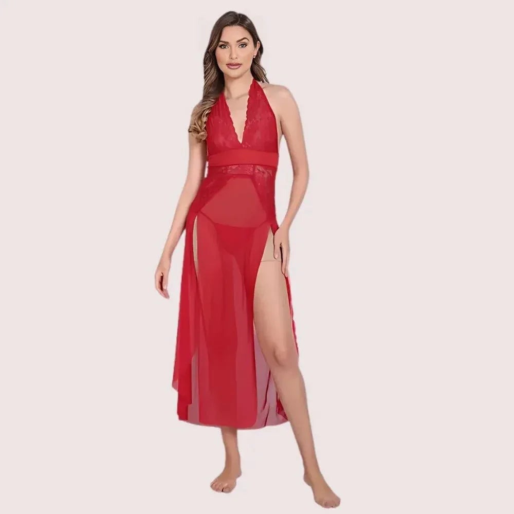 Graceful Long Sheer Nightdress for Women Veloura Intimate
