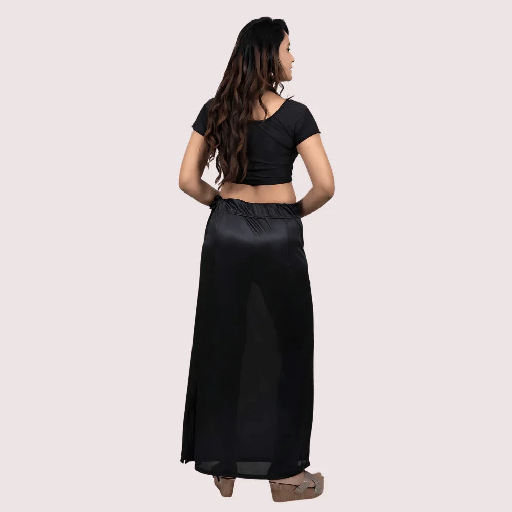 Indian Saree Satin Solid Fabric Petticoats Skirt For Her Veloura Intimate