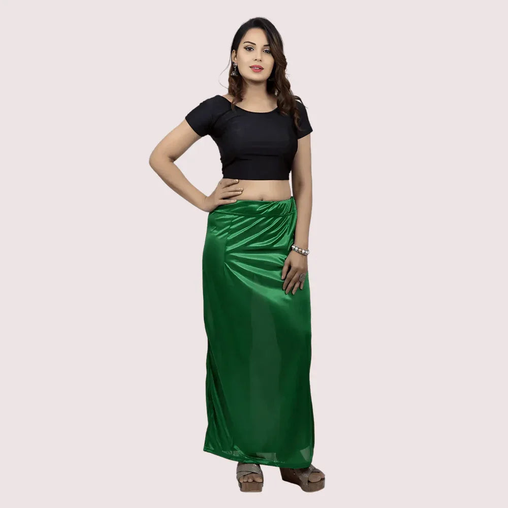 Indian Saree Shining Solid areas for silk Slips Skirt For Her. Veloura Intimate
