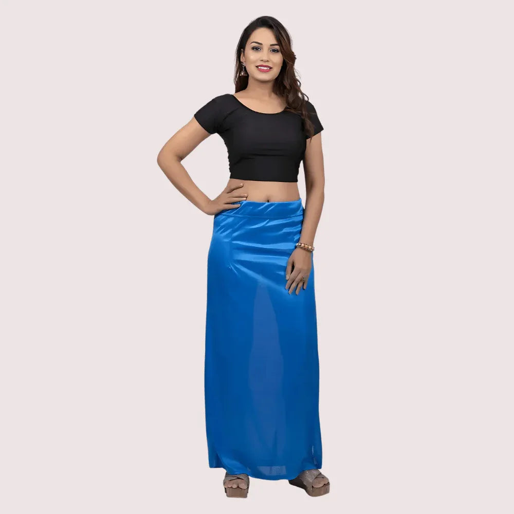Ladies' Silk Saree Blue Petticoat Veloura Intimate