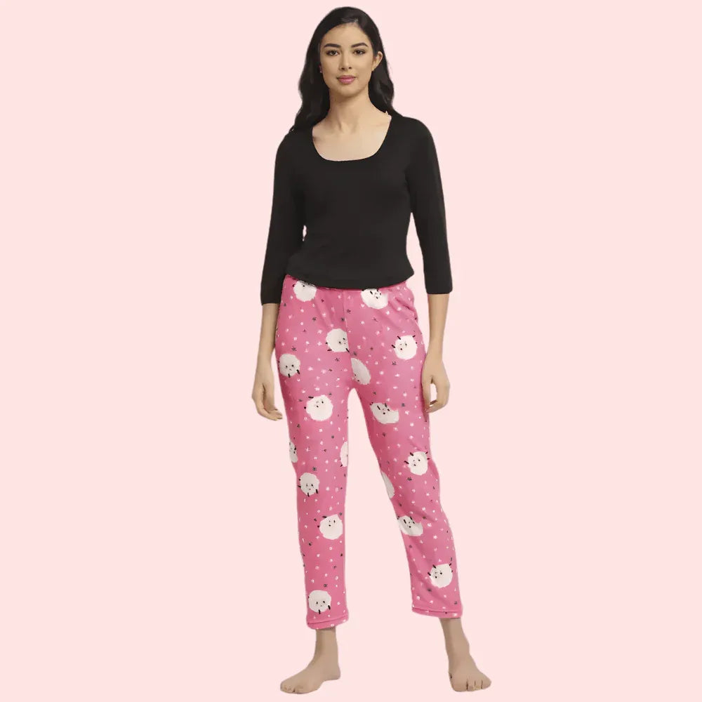 Ladies’ Woolen Pajama for Winter (Pk of 2) Veloura Intimate