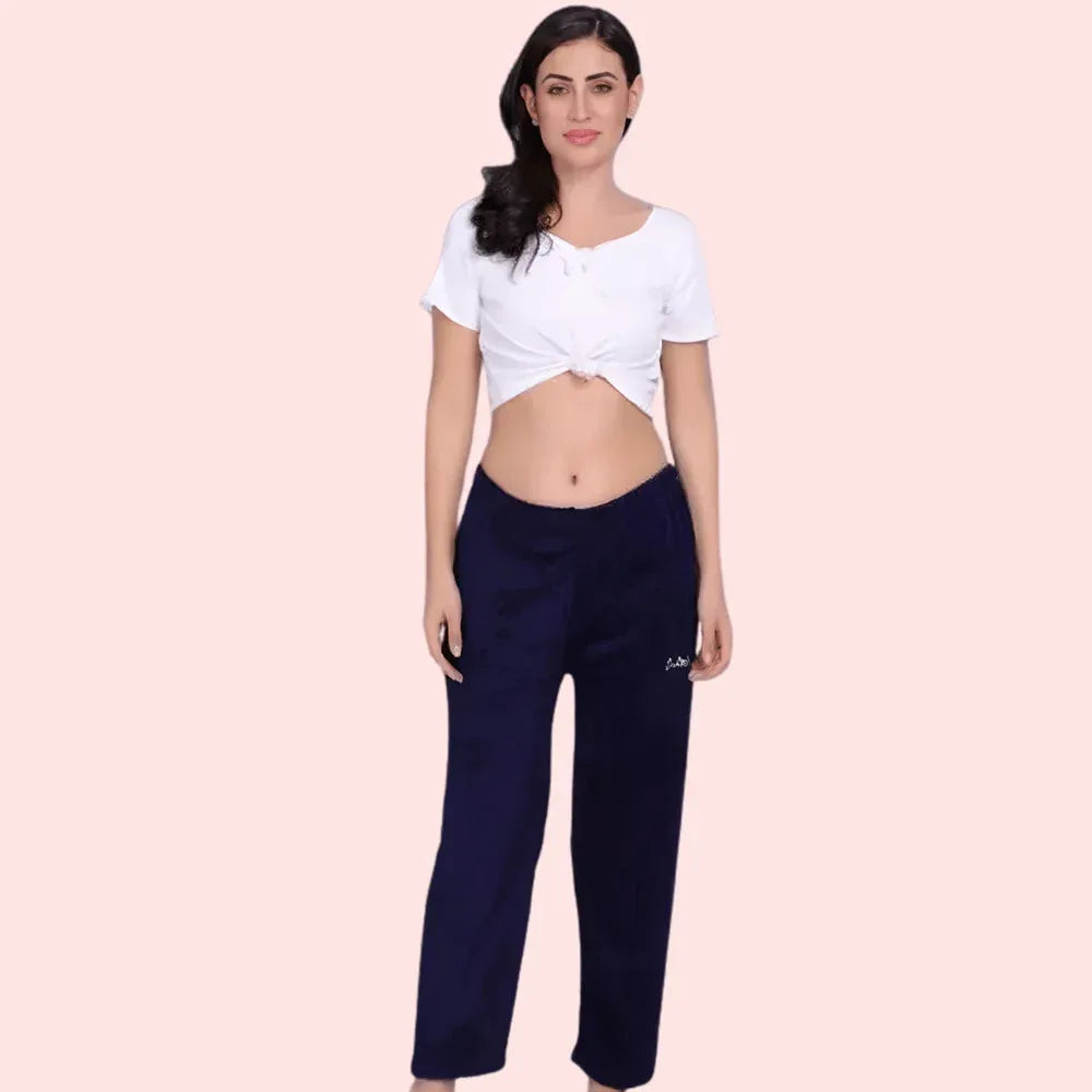 Ladies Woolen Winter Warm Pajama Pack of 2 Veloura Intimate