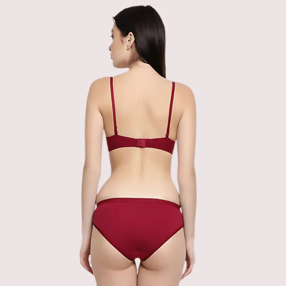 Lightly Padded Bra & Soft Cotton Panty Set (2 pack) Veloura Intimate