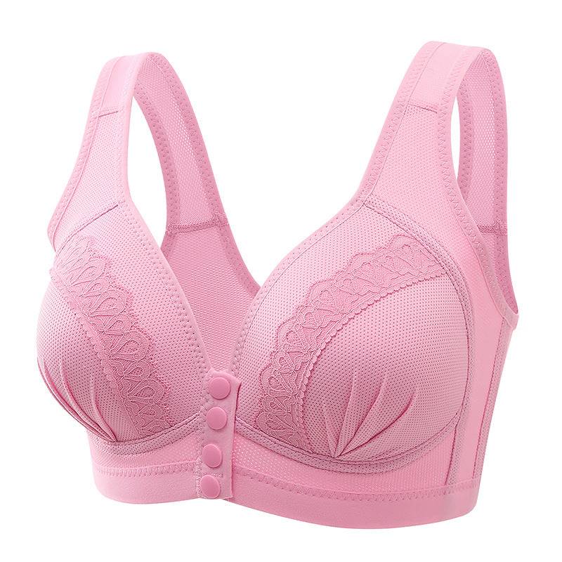 Bras For Women Front Closure Button Bra Wireless Bralette Push Up Veloura Intimate