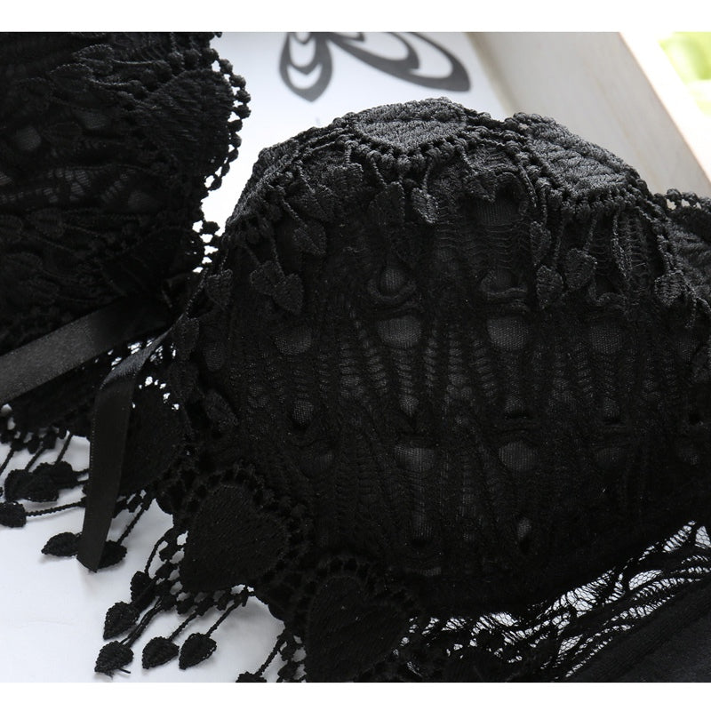 Sexy lace gathered bra set Veloura Intimate