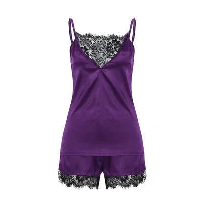 Sexy Satin Babydoll Nightwear for Women | Soft Silk Sleepwear Set Veloura Intimate