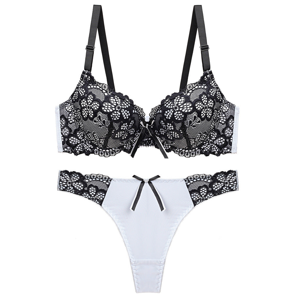 Underwear Push Up Lace Bra Adjustable Bra Set Veloura Intimate