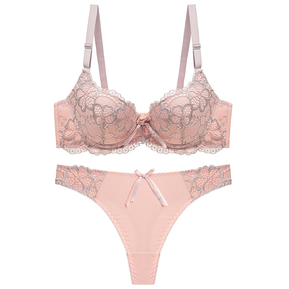 Underwear Push Up Lace Bra Adjustable Bra Set Veloura Intimate