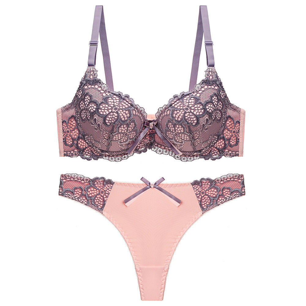 Underwear Push Up Lace Bra Adjustable Bra Set Veloura Intimate