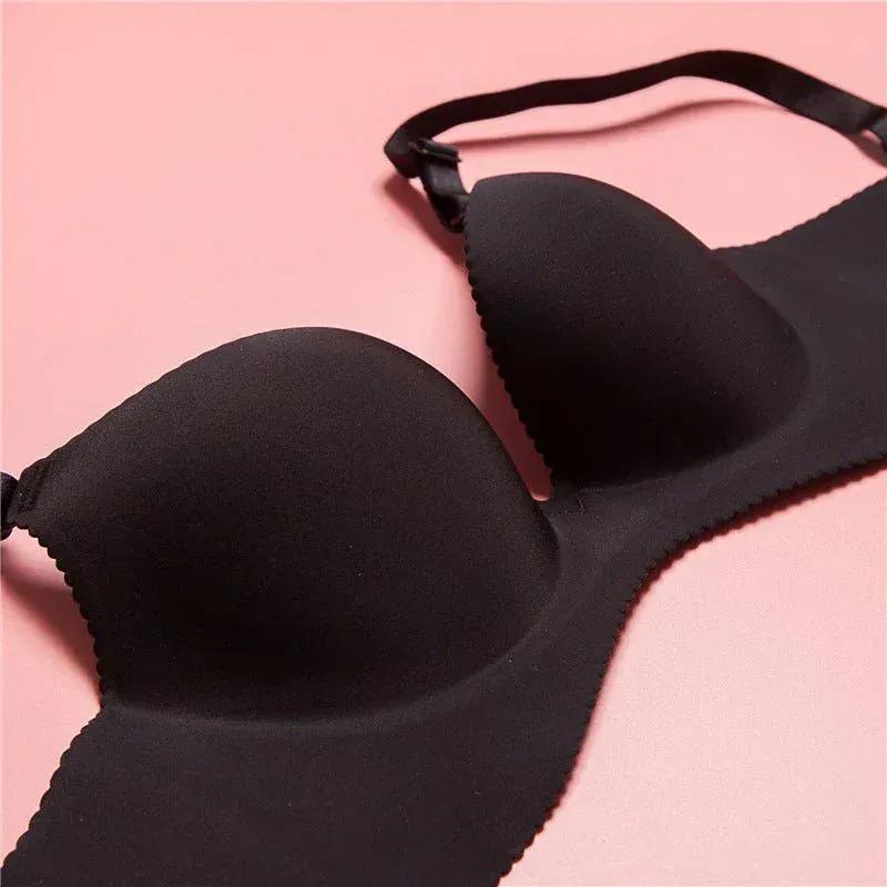 Women's Unwired Push Up Adjustable One Piece Seamless Bra Veloura Intimate