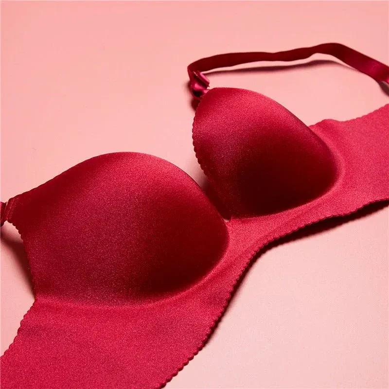 Women's Unwired Push Up Adjustable One Piece Seamless Bra Veloura Intimate