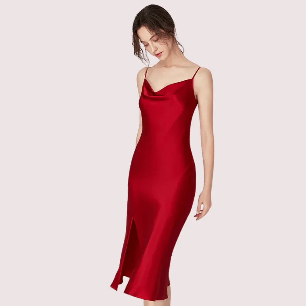Luxurious Women's Silk Satin Sleepwear Nightdress Veloura Intimate