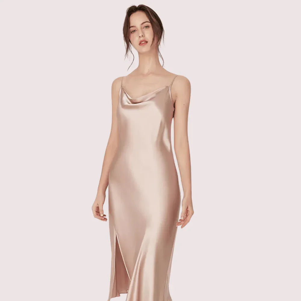 Luxurious Women's Silk Satin Sleepwear Nightdress Veloura Intimate