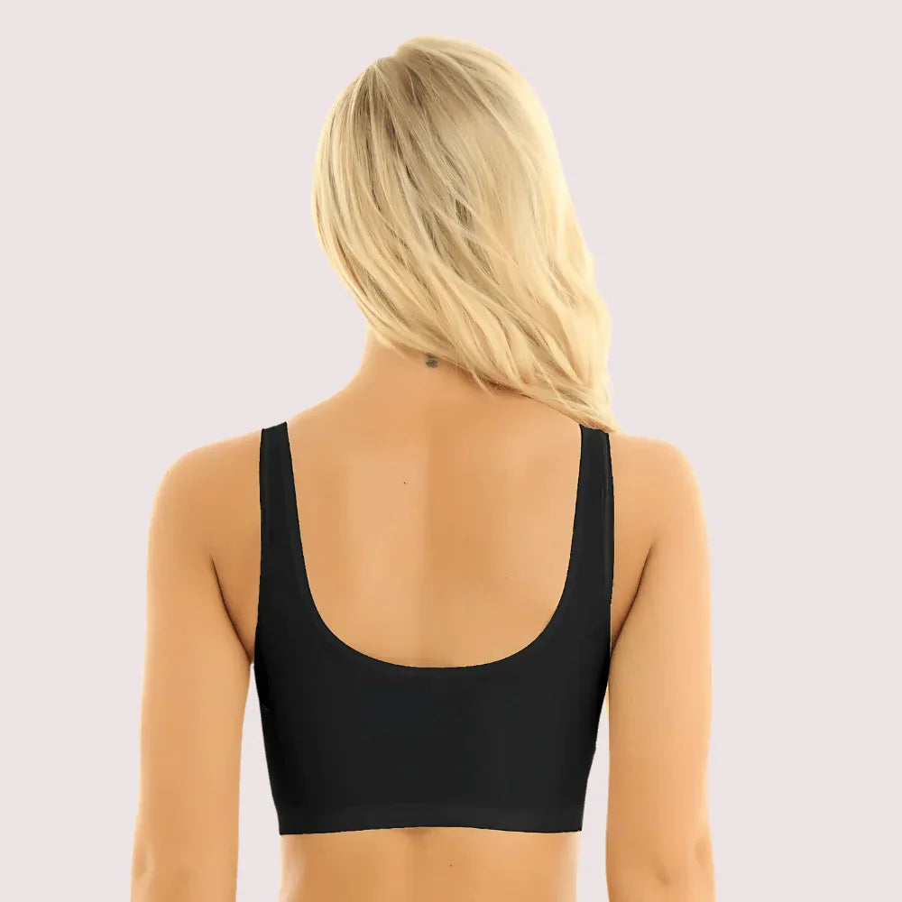 Luxury Padded Seamless Laser Cut Sports Bra Veloura Intimate