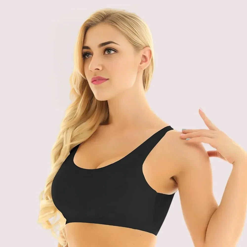 Luxury Padded Seamless Laser Cut Sports Bra Veloura Intimate