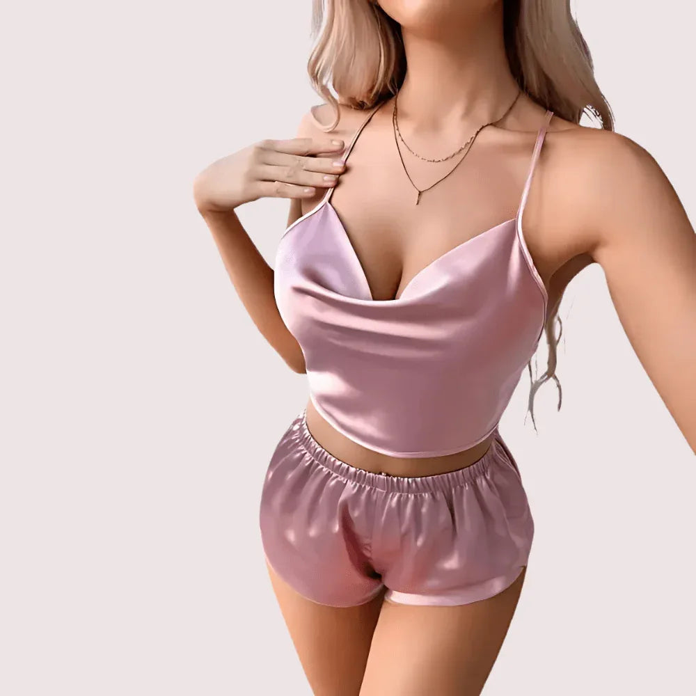 Luxury Silk Camisole & Shorts Set Veloura Intimate