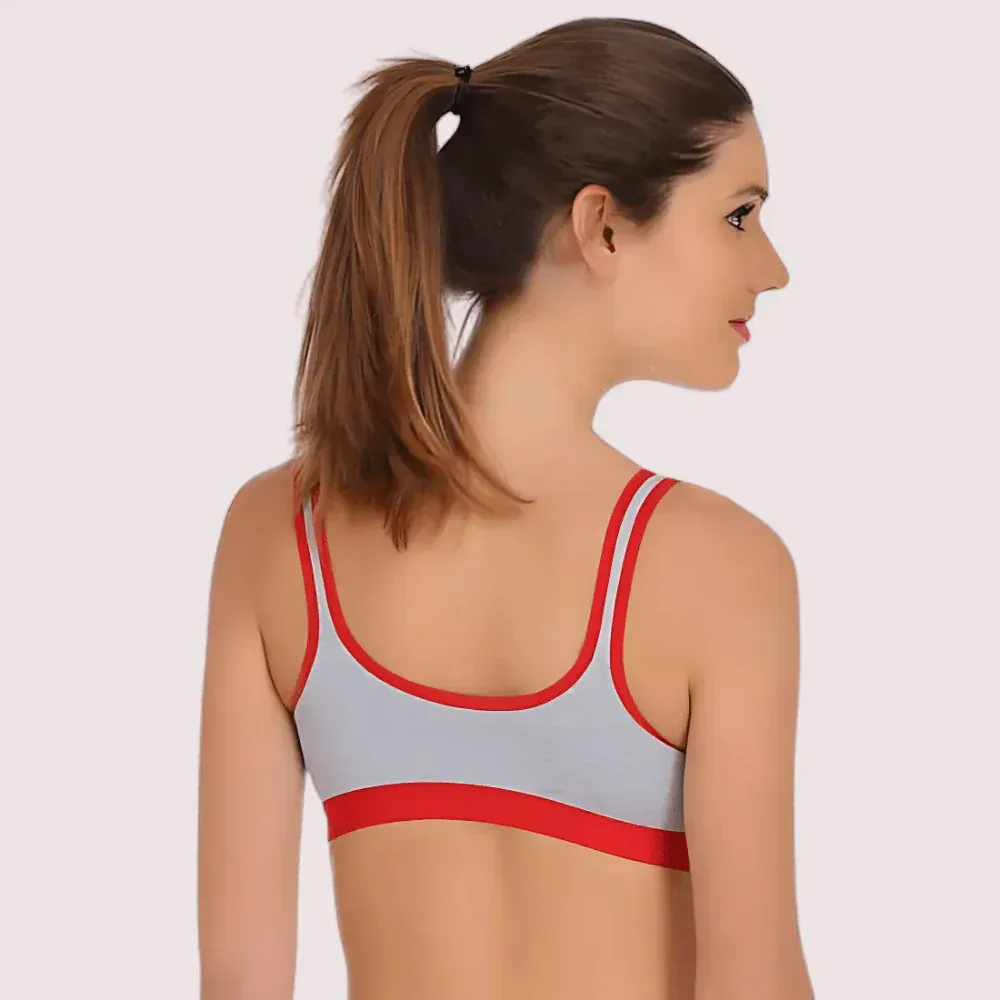 "Medium" Impact sports bra panty set pack of 3 Veloura Intimate