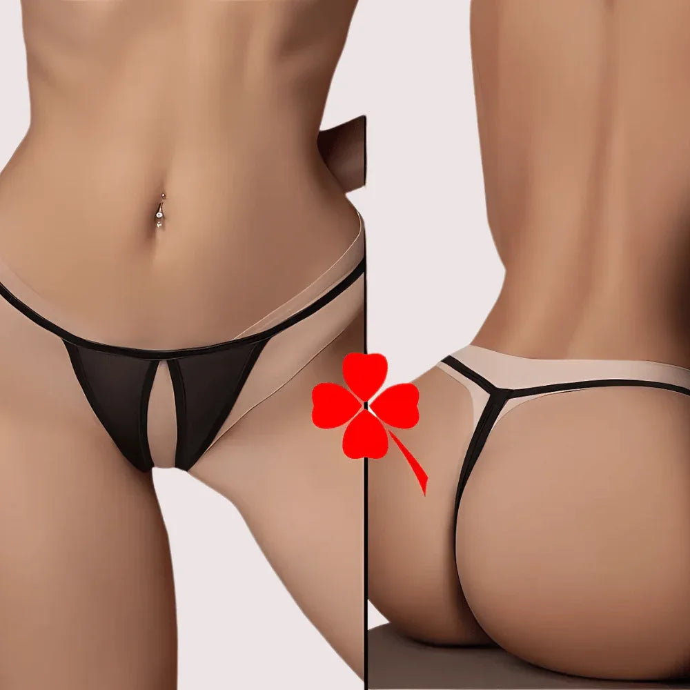Midnight Temptation Crotchless Thong Veloura Intimate