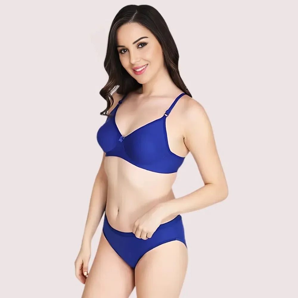 Non-Padded Bra Panty Set for Women (2 pack) Veloura Intimate